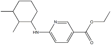 ethyl 6-[(2,3-dimethylcyclohexyl)amino]pyridine-3-carboxylate 化学構造式