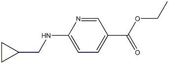 ethyl 6-[(cyclopropylmethyl)amino]pyridine-3-carboxylate Struktur