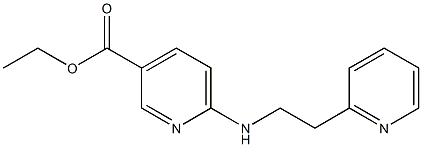 ethyl 6-{[2-(pyridin-2-yl)ethyl]amino}pyridine-3-carboxylate 化学構造式