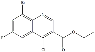  ethyl 8-bromo-4-chloro-6-fluoroquinoline-3-carboxylate