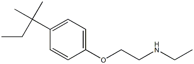ethyl({2-[4-(2-methylbutan-2-yl)phenoxy]ethyl})amine 结构式