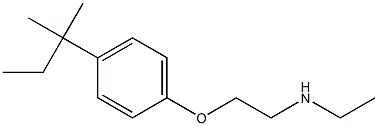 ethyl({2-[4-(2-methylbutan-2-yl)phenoxy]ethyl})amine Structure