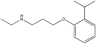 ethyl({3-[2-(propan-2-yl)phenoxy]propyl})amine 化学構造式