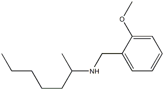 heptan-2-yl[(2-methoxyphenyl)methyl]amine Struktur