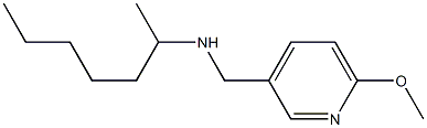 heptan-2-yl[(6-methoxypyridin-3-yl)methyl]amine,,结构式