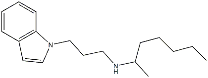 heptan-2-yl[3-(1H-indol-1-yl)propyl]amine 结构式