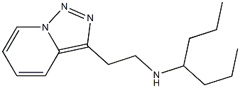 heptan-4-yl(2-{[1,2,4]triazolo[3,4-a]pyridin-3-yl}ethyl)amine 结构式