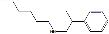 hexyl(2-phenylpropyl)amine Structure