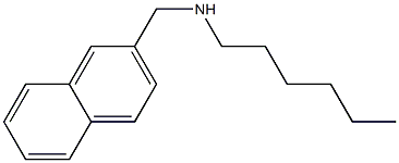 hexyl(naphthalen-2-ylmethyl)amine 结构式
