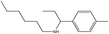 hexyl[1-(4-methylphenyl)propyl]amine Structure