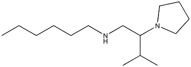 hexyl[3-methyl-2-(pyrrolidin-1-yl)butyl]amine,,结构式