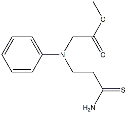 methyl [(3-amino-3-thioxopropyl)(phenyl)amino]acetate