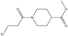 methyl 1-(3-chloropropanoyl)piperidine-4-carboxylate Structure