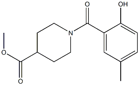  methyl 1-[(2-hydroxy-5-methylphenyl)carbonyl]piperidine-4-carboxylate