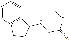 methyl 2-(2,3-dihydro-1H-inden-1-ylamino)acetate Structure