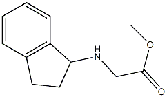 methyl 2-(2,3-dihydro-1H-inden-1-ylamino)acetate 结构式