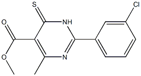 methyl 2-(3-chlorophenyl)-4-methyl-6-thioxo-1,6-dihydropyrimidine-5-carboxylate
