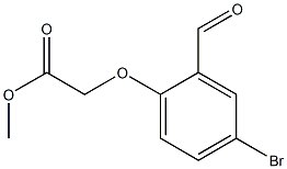 methyl 2-(4-bromo-2-formylphenoxy)acetate Struktur