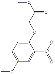 methyl 2-(4-methoxy-2-nitrophenoxy)acetate,,结构式