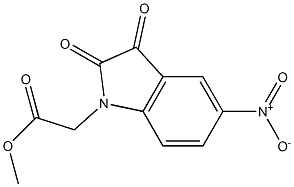  methyl 2-(5-nitro-2,3-dioxo-2,3-dihydro-1H-indol-1-yl)acetate