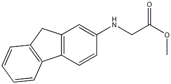 methyl 2-(9H-fluoren-2-ylamino)acetate Struktur