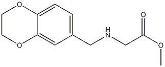 methyl 2-[(2,3-dihydro-1,4-benzodioxin-6-ylmethyl)amino]acetate Structure