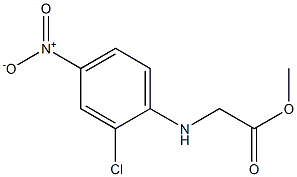 methyl 2-[(2-chloro-4-nitrophenyl)amino]acetate 化学構造式