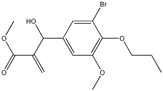 methyl 2-[(3-bromo-5-methoxy-4-propoxyphenyl)(hydroxy)methyl]prop-2-enoate