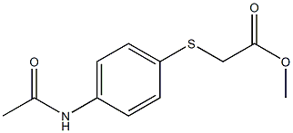 methyl 2-[(4-acetamidophenyl)sulfanyl]acetate Structure