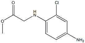 methyl 2-[(4-amino-2-chlorophenyl)amino]acetate,,结构式