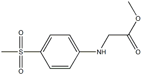 methyl 2-[(4-methanesulfonylphenyl)amino]acetate Structure