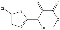 methyl 2-[(5-chlorothiophen-2-yl)(hydroxy)methyl]prop-2-enoate Structure