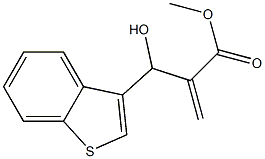 methyl 2-[1-benzothiophen-3-yl(hydroxy)methyl]prop-2-enoate,,结构式