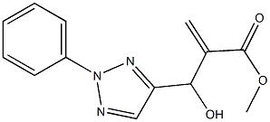 methyl 2-[hydroxy(2-phenyl-2H-1,2,3-triazol-4-yl)methyl]prop-2-enoate 化学構造式