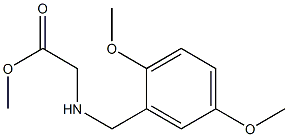 methyl 2-{[(2,5-dimethoxyphenyl)methyl]amino}acetate,,结构式