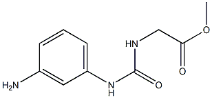 methyl 2-{[(3-aminophenyl)carbamoyl]amino}acetate Struktur
