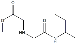 methyl 2-{[(butan-2-ylcarbamoyl)methyl]amino}acetate Struktur