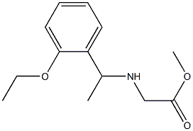 methyl 2-{[1-(2-ethoxyphenyl)ethyl]amino}acetate Structure