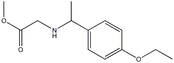 methyl 2-{[1-(4-ethoxyphenyl)ethyl]amino}acetate Struktur