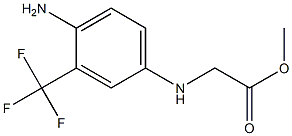 methyl 2-{[4-amino-3-(trifluoromethyl)phenyl]amino}acetate,,结构式