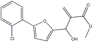 methyl 2-{[5-(2-chlorophenyl)furan-2-yl](hydroxy)methyl}prop-2-enoate Structure