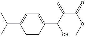 methyl 2-{hydroxy[4-(propan-2-yl)phenyl]methyl}prop-2-enoate,,结构式