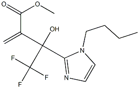 methyl 3-(1-butyl-1H-imidazol-2-yl)-4,4,4-trifluoro-3-hydroxy-2-methylidenebutanoate Structure