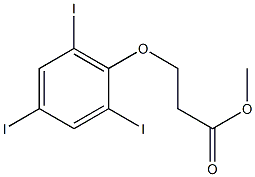 methyl 3-(2,4,6-triiodophenoxy)propanoate Structure