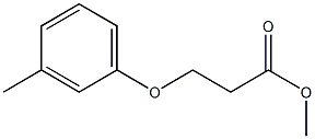 methyl 3-(3-methylphenoxy)propanoate,,结构式