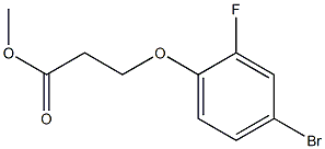 methyl 3-(4-bromo-2-fluorophenoxy)propanoate Struktur