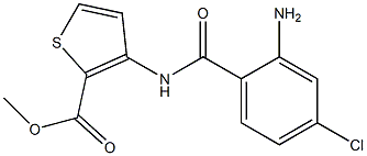 methyl 3-[(2-amino-4-chlorobenzene)amido]thiophene-2-carboxylate|