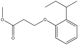 methyl 3-[2-(butan-2-yl)phenoxy]propanoate,,结构式