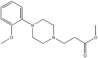 methyl 3-[4-(2-methoxyphenyl)piperazin-1-yl]propanoate Structure