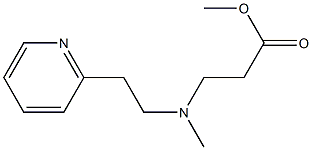 methyl 3-{methyl[2-(pyridin-2-yl)ethyl]amino}propanoate 结构式